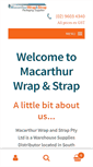 Mobile Screenshot of macwrapstrap.com.au