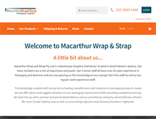 Tablet Screenshot of macwrapstrap.com.au